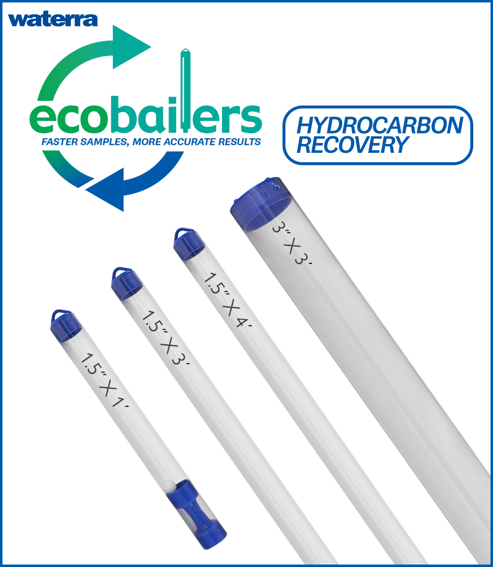 eco Bailer groundwater sampling - Hydrocarbon Recovery carried by Waterra